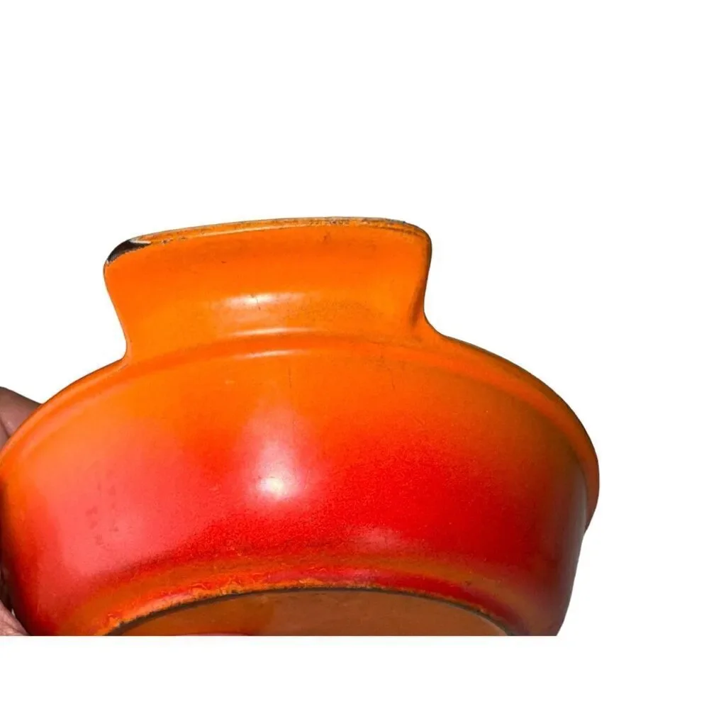 Descoware 14-D Oval Enameled Cast‎ Iron Au Gratin Baking Dish Pan FE Belgium